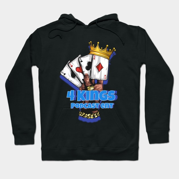 Electric Blue Logo Hoodie by 4 Kings Kloset